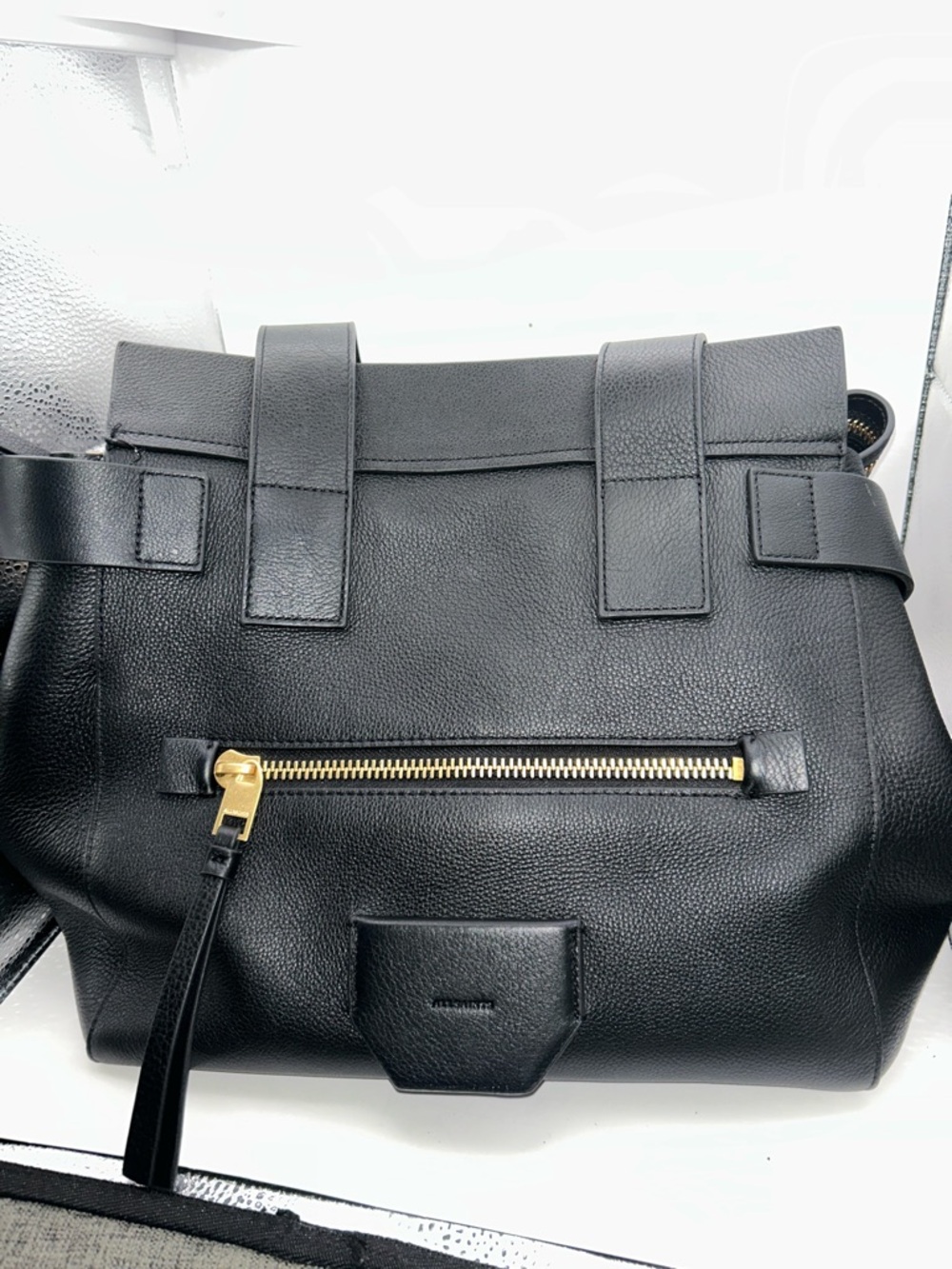 AllSAINTS PEREZ LEATHER SHOULDER TOTE BAG